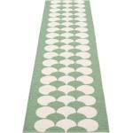 Pappelina Зелена и кремава пътека за открито и закрито 70x250 cm Poppy Oregano - Pappelina (PY21O725)