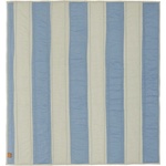 OYOY Mini Синьо /кремаво детско килимче за игра 130x140 cm Striped - OYOY Mini (M107701)