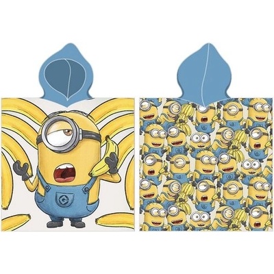 Carbotex Detské pončo Mimoni Banana 55 x 110 cm