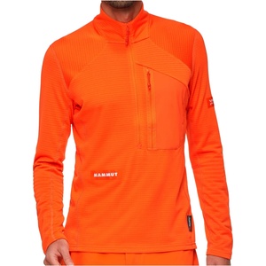 Mammut Мъжка спортна тениска Mammut Eiger Nordwand Advanced First Layer Half Zip Pull Fleece jacket - Eiger Orange - размер XXL (005-6634-0315)
