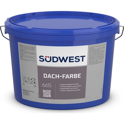 Südwest Dach-Farbe 15 l antracitová šedá