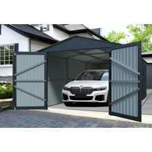 Plechová garáž BestBerg AG-18A / 18 m² / 602 x 300 x 232 cm / šedá