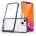 HQWear Прозрачен кейс 3в1 за iPhone 13 с гел рамка, син (9145576242490)