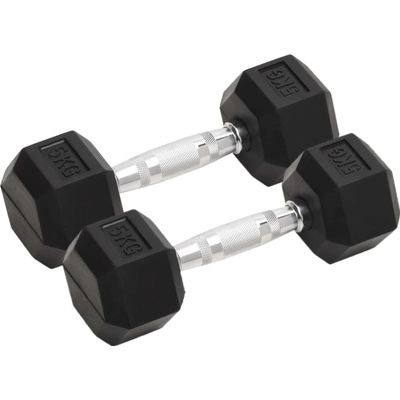 vidaXL Činky 2 ks 8 kg litina