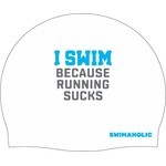 Swimaholic плувна шапка swimaholic i swim clasic cap бял