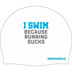 Swimaholic плувна шапка swimaholic i swim clasic cap бял