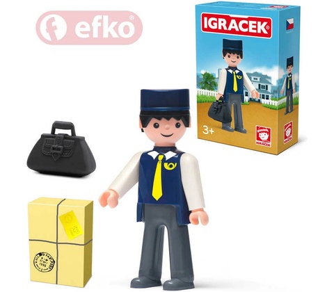 Efko IGRÁČEK Pošťák s doplňky v krabičce