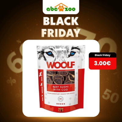 Woolf beef sushi with cod 100 g