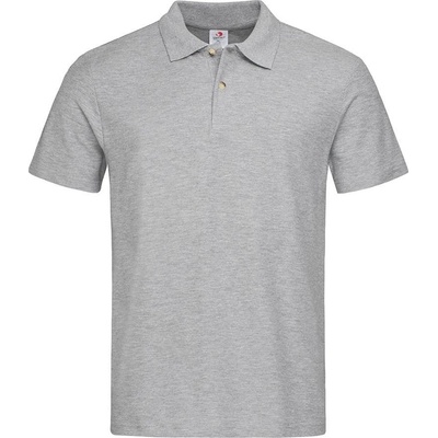 Stedman polokošeľa Polo Men grey Heather sivé