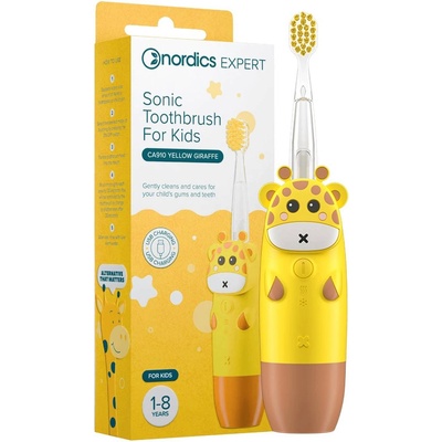 Nordics Детска звукова четка за зъби Жираф CA910, жълта