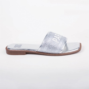 Wheres That From Сандали Wheres That From Women's Flat Sandals - Silver