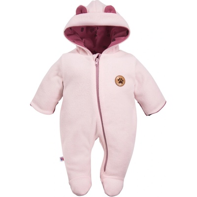 EEVI Kojenecký fleecový overal RUN&FUN růžový – Zboží Dáma