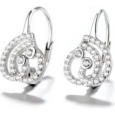 Majya stříbrné náušnice NISHA 10141