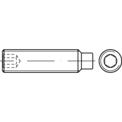 TOOLCRAFT TO-5415030 závitový kolík M16 20 mm ocel glavanizované zinkom 100 ks