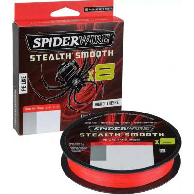 Spiderwire Pletená Šňůra Stealth Smooth8 Červená 300m 0,29mm 26,4kg