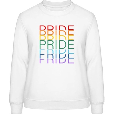 AWDis Sweat mikina Dúhový dizajn Pride Pride Pride arktická biela