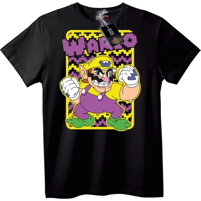 NOONEBRAND Тениска с Wario Pixel Art - L, Black