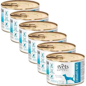 4Vets NATURAL Veterinary Exclusive SKIN SUPPORT 6 x 185 г