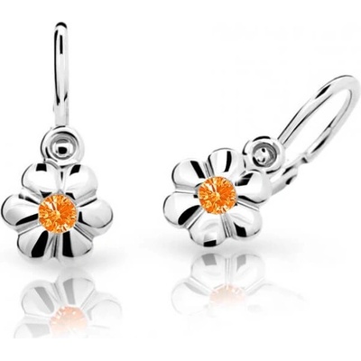 Cutie Jewellery detské náušnice z bieleho zlata C1736-10-X-2 oranžová