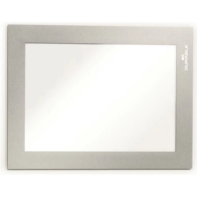 Informačný panel, A6, magnetický, DURABLE "DURAFRAME MAGNETIC", strieborná