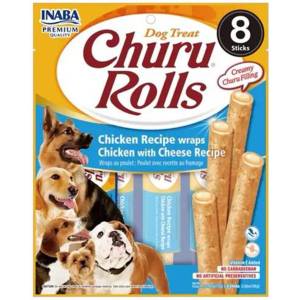 Inaba Foods Churu Rolls куче пиле със сирене 8 бр. / 96 г