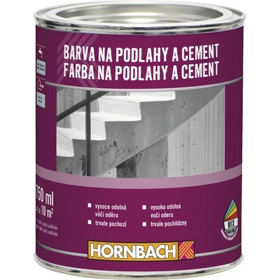 Hornbach Farba na podlahy a cement 0,75 l antracitová sivá