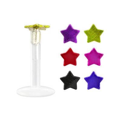 Šperky4U piercing do brady hvězda LB01131-P