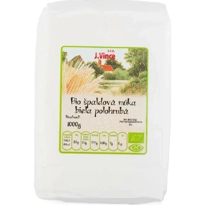 J. Vince Špaldová mouka bílá polohrubá BIO 1000 g