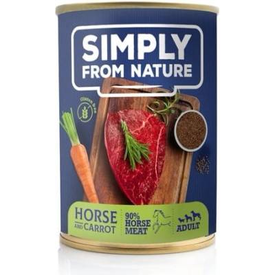 Simply From Nature Konské mäso/ľanové semiačka/mrkva 6 x 400 g