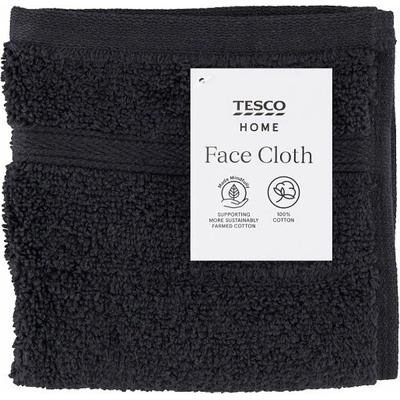 Tesco Home black uterák 30 x 30 cm