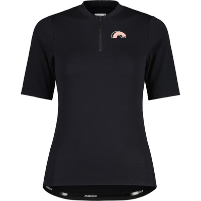 Maloja Дамска фланелка с къс ръкав за колоездене Maloja Women's ArlersteinM. Cycling jersey - Deep Black (156-3038-0113)
