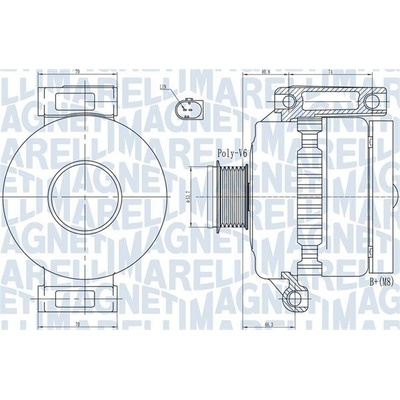 Generátor MAGNETI MARELLI 063731923010