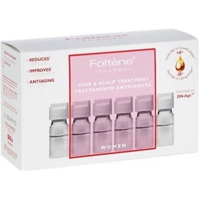 Foltene pharma Ампули против косопад, за жени, Foltene Hair & Scalp Treatment Hair Ampoules against Hair Loss 12x6ml