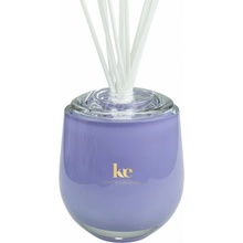 Kett´s Candles Lavender Luxusní vonný difuzér z českého skla víčko + tělo difuzéru + 15 stébel + 150 ml náplně