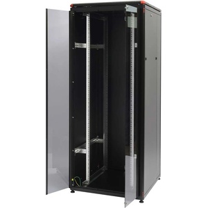 Gunko ELGP 36U 800x800 мм. , 19" Комуникационен шкаф със стъклена врата, черен (ELGP36U8080BL221)