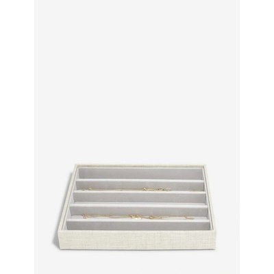 Stackers box na šperky Oatmeal & Linen Classic Necklace Layer krémová 76385