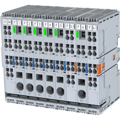 BLOCK EB-2724-2060-0 elektronický ochranný jistič 24 V/DC 3 A Počet výstupů:2 x Obsah 1 ks