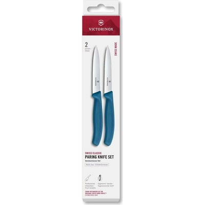 Victorinox Sada kuchynských nožov na zeleninu SWISS CLASSIC 10 cm 2 ks modrá 6.7792.2C1