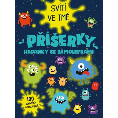 Příšerky hádanky se samolepkami svítí ve tmě