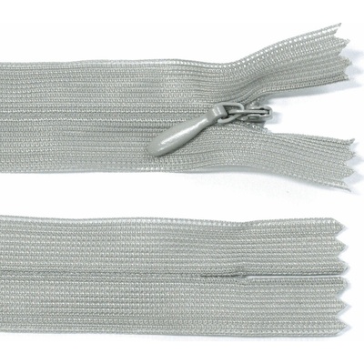 Spirálový zip no.3 skrytý nerozepínací 20cm - více barev color: 717 šedá