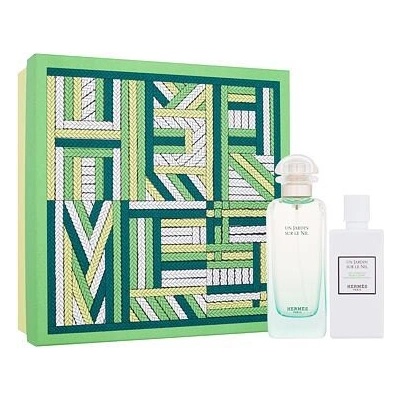 Hermes Un Jardin Sur Le Nil EDT 100 ml + tělové mléko 80 ml unisex dárková sada