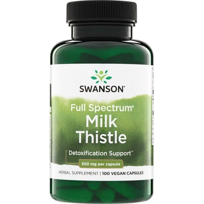 Swanson Ostropestřec Mariánský Milk Thistle 500 mg 100 kapslí