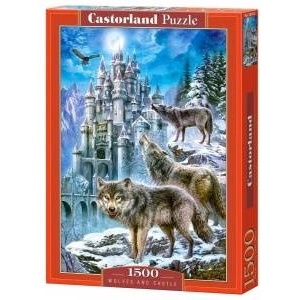Castorland 1500 - piece puzzle Wolves and Castle