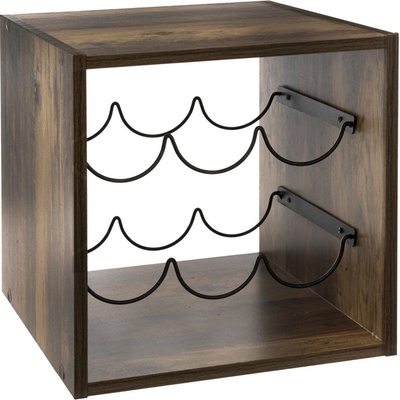 5five Simply Smart Stojan na víno INDUS, 6 láhví, 31 x 31 cm, MDF – Hledejceny.cz