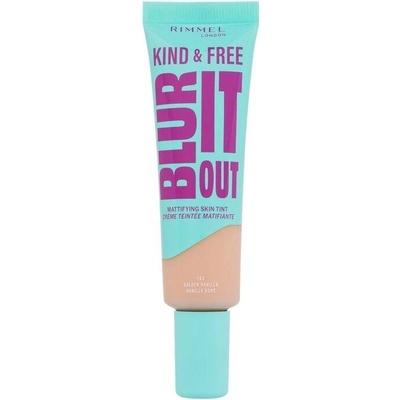 Rimmel London Kind & Free Blur It Out Mattifying Skin Tint 163 Golden Vanilla W Make-up 30 ml