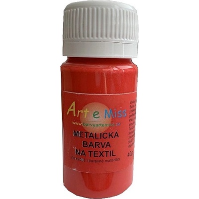 Art e Miss Barva na textil metalická 52 Červená 40 g