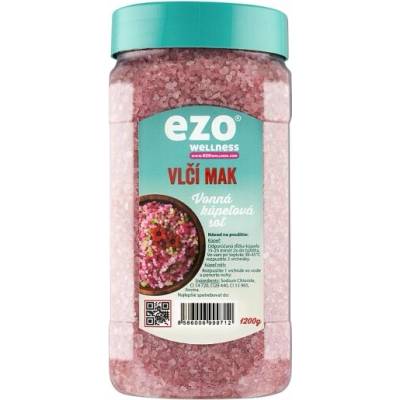 Ezo Wellness vlčí mak kúpeľová soľ 1200 g