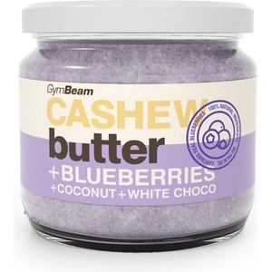 GymBeam Масло от кашу с кокос, бял шоколад и боровинки 340 g