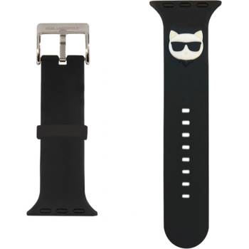 Image 1 of Karl Lagerfeld Каишка за часовник Karl Lagerfeld Choupette Head Watch Strap за Apple Watch 38/40mm - Черна