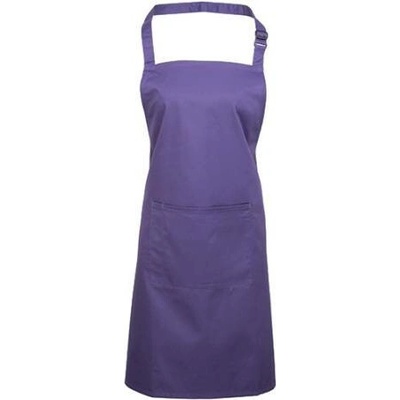 Premier Workwear Pracovní zástěra za krk s kapsou PR154 Purple Pantone 269 72x86cm